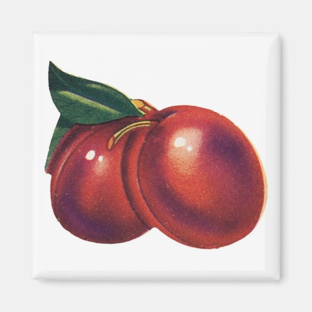 2 Cherries Magnet (benutzerdefinierbar) (Vorne)