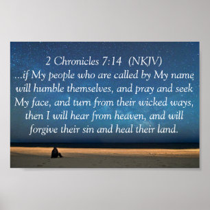 2 Chroniken 7:14 Poster