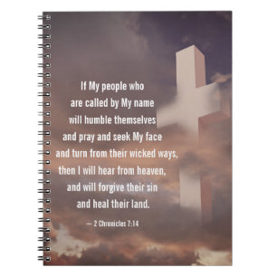 2 Chroniken 7:14 Wenn mein Volk beten wird Notizblock