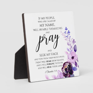 2 Chroniken 7:14 Wenn mein Volk Christlich betet Fotoplatte