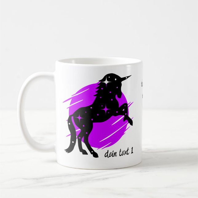 2 Color Unicorn 1 Kaffeetasse (Links)