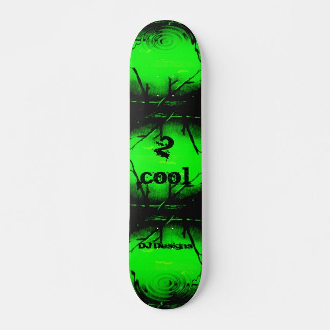 2 Cooles grünes Skateboard (Vorne)