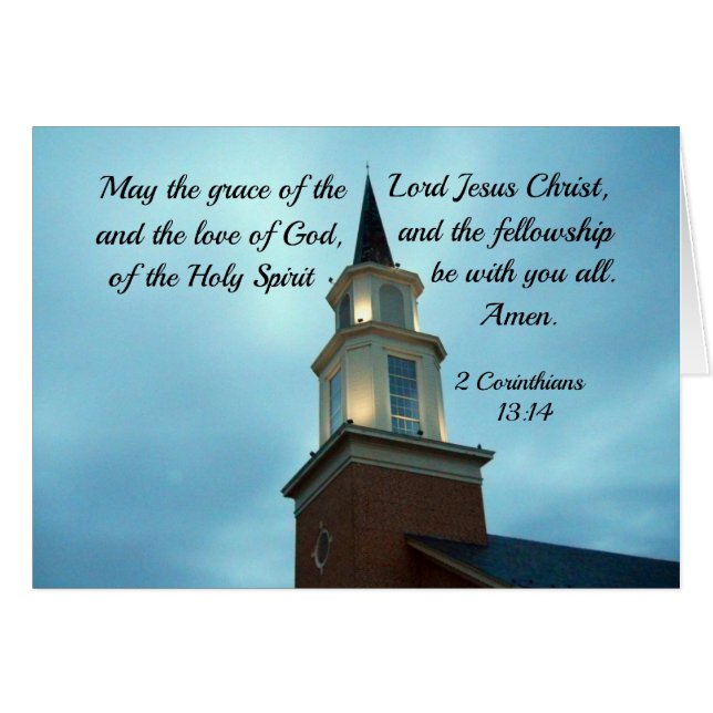 2 Cor. 13:14 Mai die Gnade des Herrn Jesus.. (Vorderseite (Horizontal))