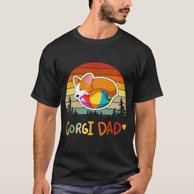 2 Corgi-Vater T-Shirt (Vorderseite)