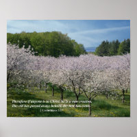 2 Corinthians 5:17 Christian Poster