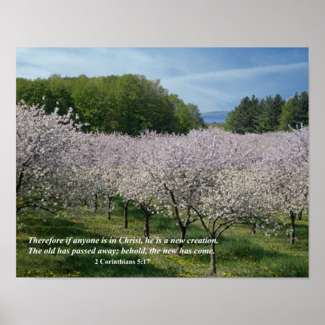 2 Corinthians 5:17 Christian Poster (Vorne)