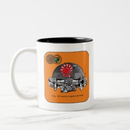 2 cyl zweifarbige tasse