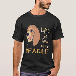 2 Das Leben ist einfach besser mit einem Beagle T-Shirt