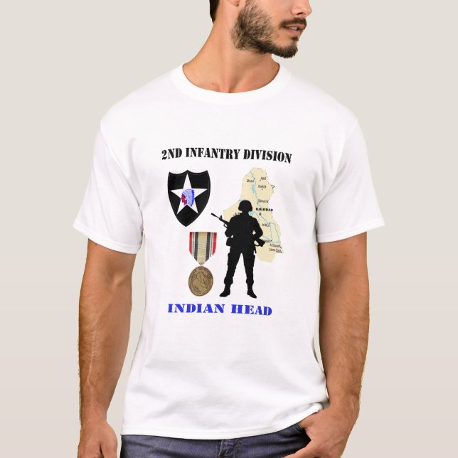 2. Der Infanterie-Abteilungs-Irak-Tierarzt-Shirt T-Shirt (Vorderseite)