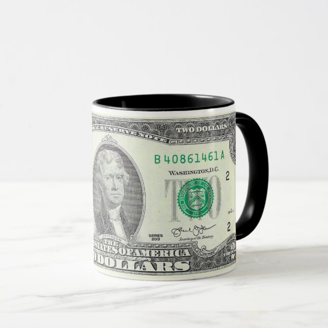 2 DOLLARSCHEIN U.A DIME-F TASSE (VorderseiteRechts)