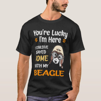 2 Du hast Glück - Zu Hause mit meinem Beagle T-Shirt