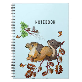 2 Eichhörnchen-Notebook : Notizblock