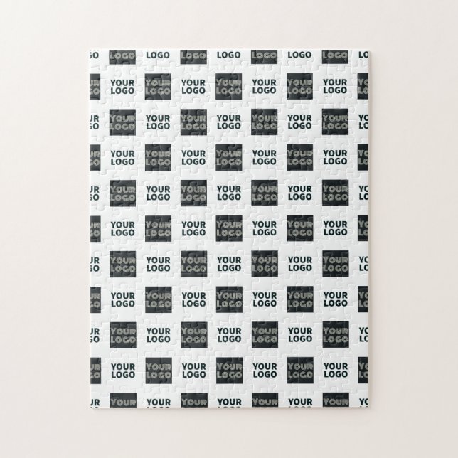 2 Einfaches mehrfaches Logo | weiß Puzzle (Vertikal)