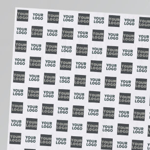 2 Einfaches mehrfaches Logo   weiß Seidenpapier