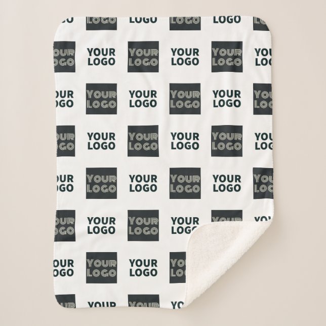 2 Einfaches mehrfaches Logo | weiß Sherpadecke (Vorderseite)