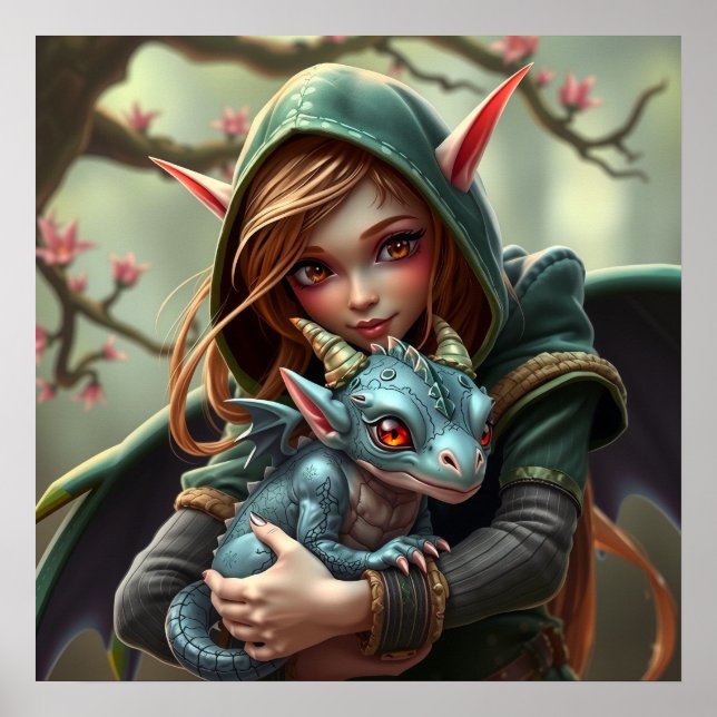 #2 Elf und Babydrache Poster (Vorne)