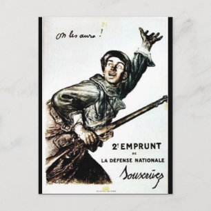 2 Emprunt De La Defense Nationale Postkarte