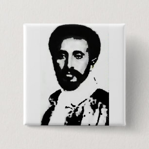 2" ER Haile Selassie I Abzeichen Button