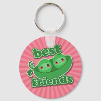 2 ERBSEN BESTE FREUNDE SCHLÜSSELANHÄNGER