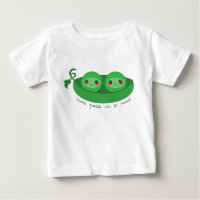 2 ERBSEN in einer SCHOTE - T-Shirt