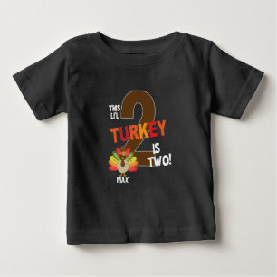 2. Erntedank Geburtstagsparty li'l Trukey ist zwei Baby T-shirt