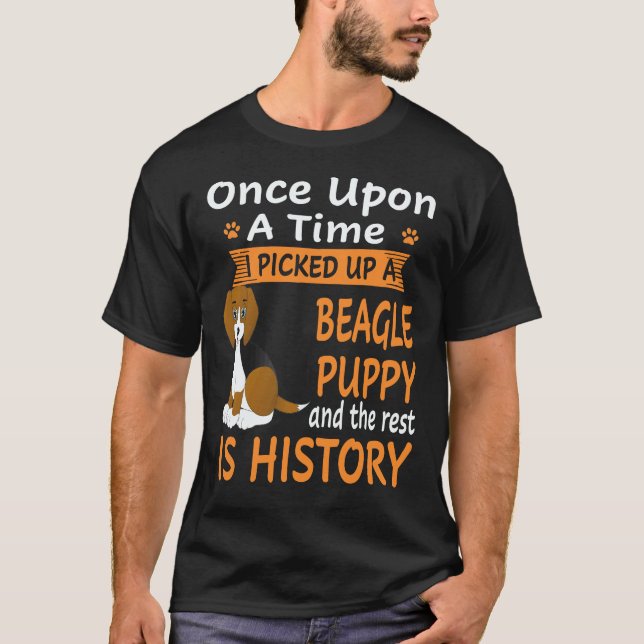 2 Es war einmal - Beagle Welpe Beagle T-Shirt (Vorderseite)