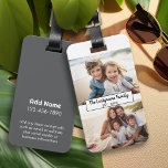 2 Familienname für FotoCollage - Horizontale Bilde Gepäckanhänger<br><div class="desc">Verwenden Sie bis zu zwei horizontale oder selbstständige Fotos,  um ein individuelles Geschenk zu kreieren. Wenn Sie die Bilder anpassen müssen,  klicken Sie auf das Werkzeug anpassen,  um Änderungen vorzunehmen.</div>