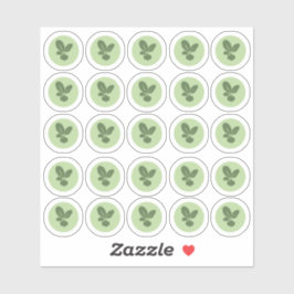 2-Farbige vegetarische Aufkleber