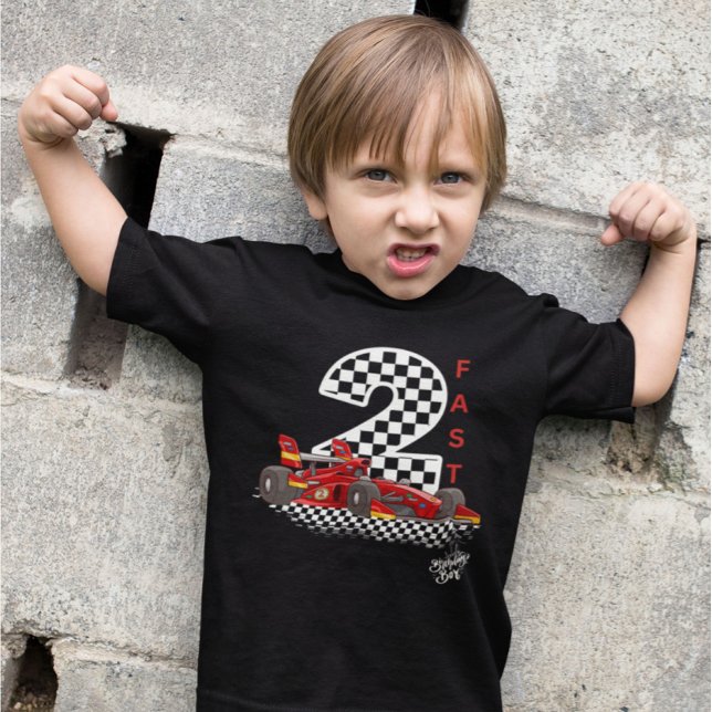 2 fast Second Birthday Super Car  Baby T-shirt (Von Creator hochgeladen)