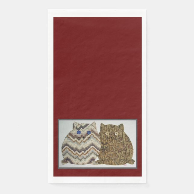 2 Fat Cats #1 Serviette (Vorderseite)