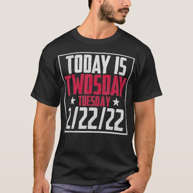 2. Februar 2022 2222 Happy 2022 2s Day T-Shirt (Vorderseite)