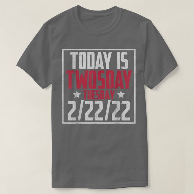 2. Februar 2022 2222 Happy 2022 2s Day T-Shirt (Design vorne)