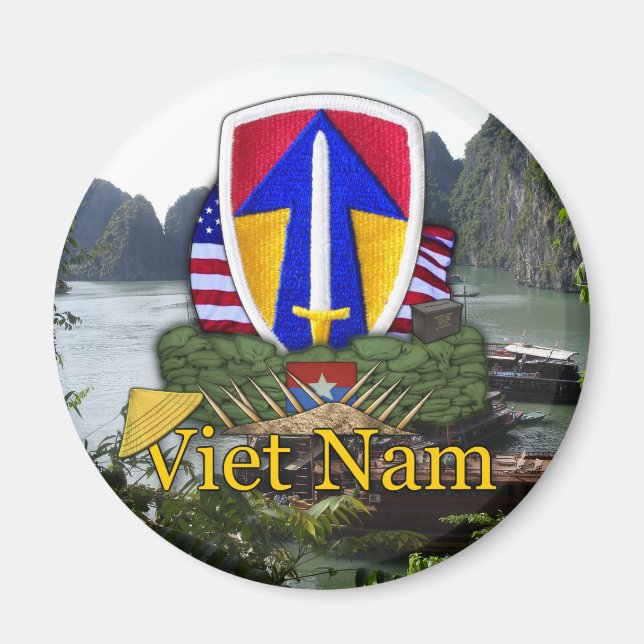 2. Feldheftepatch vietnam war rvets vets Magnet (Vorne)