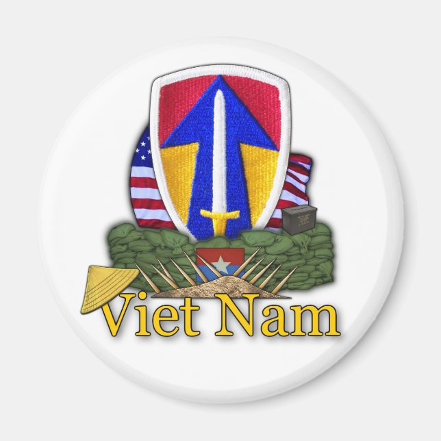 2. Feldheftepatch vietnam war rvets vets Magnet (Vorne)