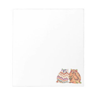 2 Fett Katzen #1 Notepad Notizblock
