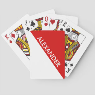2 Fette Dreiecke DIY BG Rot Weiß Spielkarten