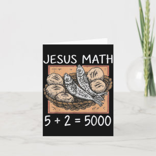 2 Fische 5 Brote Jesus speist die 5000 Christen Karte