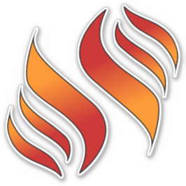 2 Flammenzungen (rechts) Aufkleber