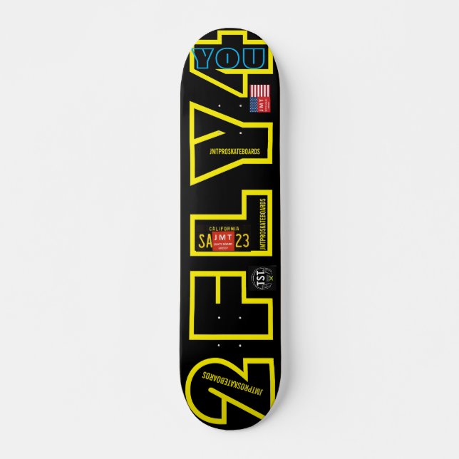 2 FLY 4 U JMT 7 3/4" Skateboarddecke Skateboard (Vorne)