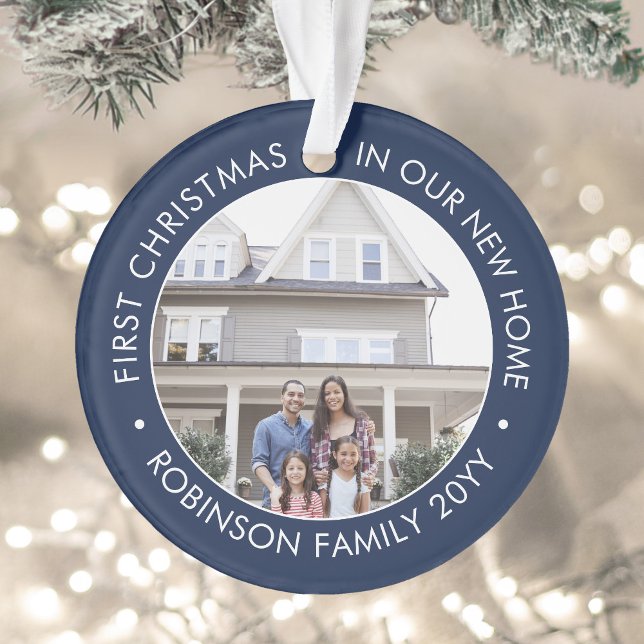 2 Foto 1 Weihnachtsbaum Navy Blue White Ornament (Von Creator hochgeladen)