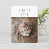 2 Foto Baby Dankeschön Karte