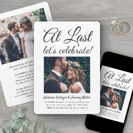 2 Foto bei der Empfängnis der letzten Hochzeit Einladung