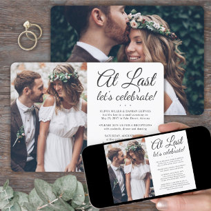 2 Foto bei der Hochzeit der letzten Ehe Einladung