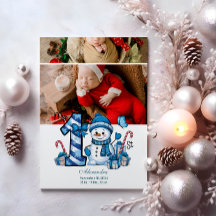 2 Foto Blue Snowman Erster Weihnachtsmann
