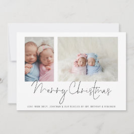 2 Foto Collage Baby Twins Erste Weihnachten