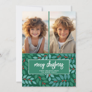 2 Foto-Collage - Frohe Weihnachten Botanik