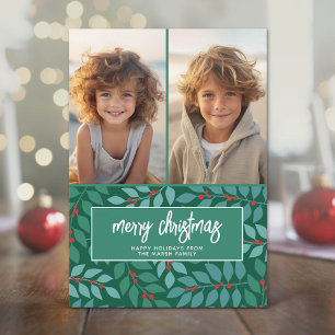 2 Foto-Collage - Frohe Weihnachten Botanik