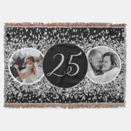 2 Foto Dann und jetzt Hochzeitstag Decke