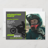 2 FOTO Dirt Bike Motocross Green Grau Abschluss