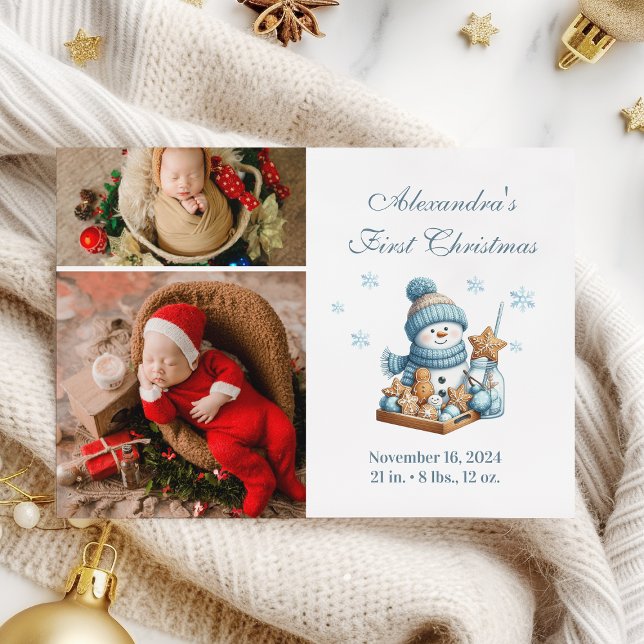 2 Foto Erste Weihnachtsankündigung Feiertagskarte (Von Creator hochgeladen)